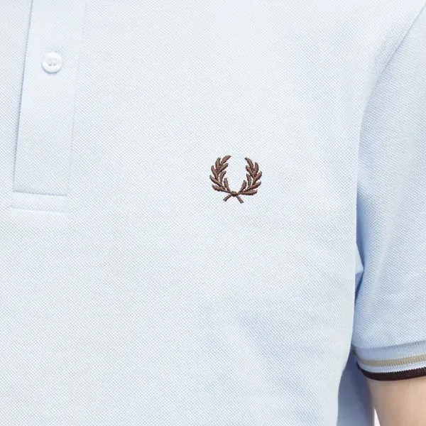 Fred Perry Рубашка-поло с двумя кончиками, синий