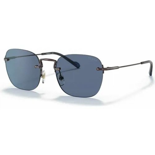 Солнцезащитные очки Vogue eyewear, прямоугольные, оправа: металл, с защитой от УФ, для мужчин, серый