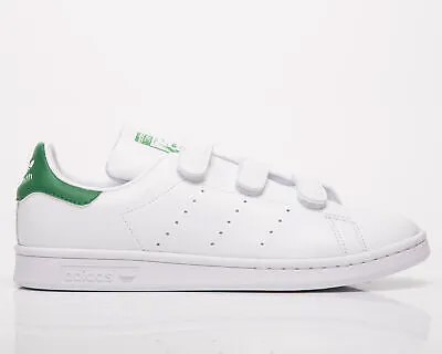 Мужские бело-зеленые повседневные кроссовки adidas Originals Stan Smith CF в стиле повседневной жизни