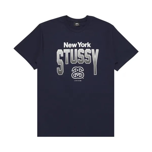 Футболка Stussy NY темно-синего цвета