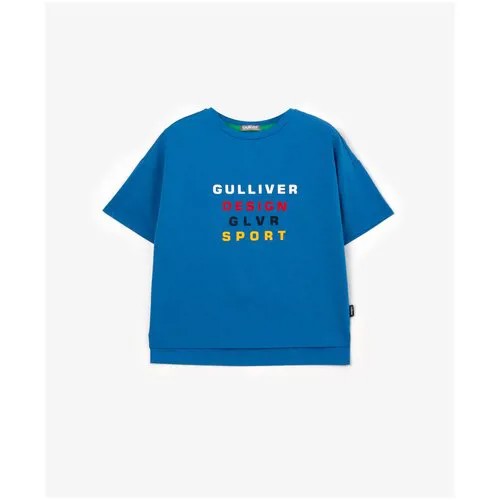 Футболка Gulliver, размер 104, синий