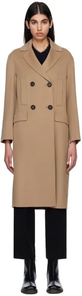 Коричневое пальто Ettore S Max Mara