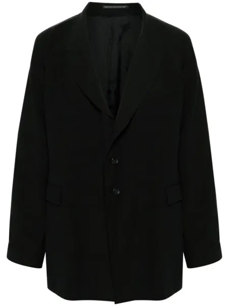 Yohji Yamamoto однобортное пальто, черный
