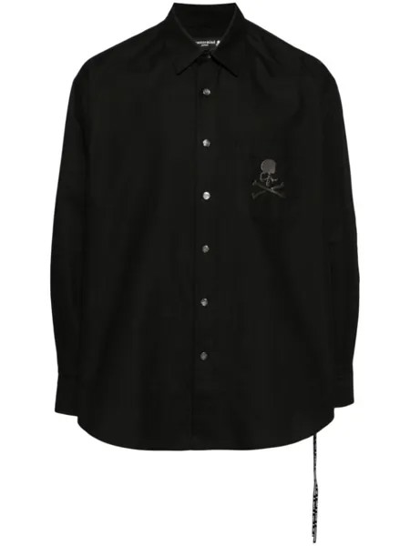 Mastermind Japan рубашка с классическим воротником, черный