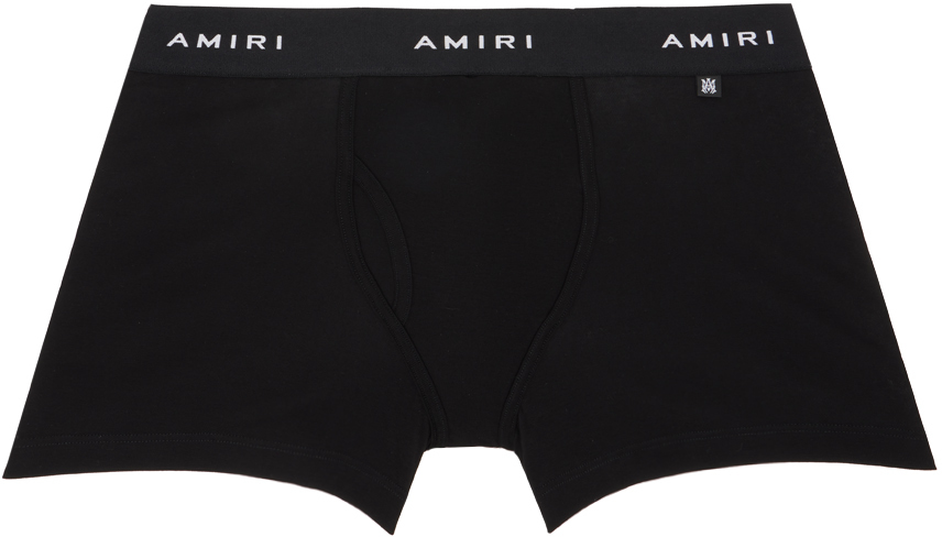 Черные трусы с логотипом Amiri