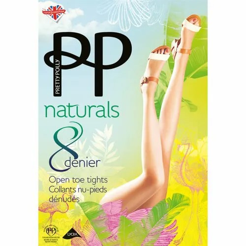 Колготки Pretty Polly, 8 den, размер S-M, бежевый, золотой