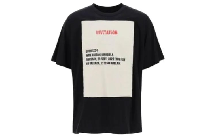 Футболка унисекс черная Mm6 Maison Margiela, черный