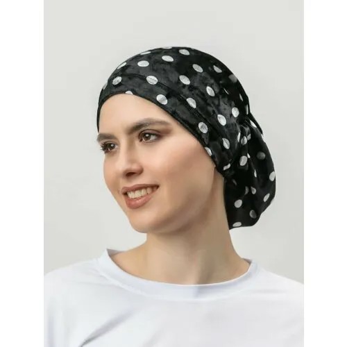 Чалма  Чалма женская/ головной убор для девочки со стразами, мусульманский головной убор, размер Универсальный, белый, черный