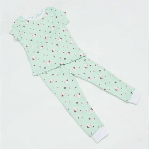 Пижама  Linas Baby, размер 110/116, бирюзовый, зеленый, голубой
