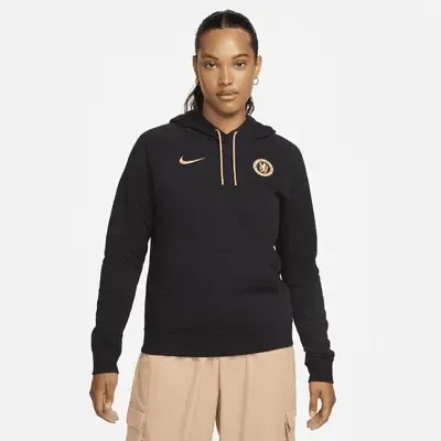 Худи Nike Chelsea FC Essential, цвет Pitch Blue/Club Gold
