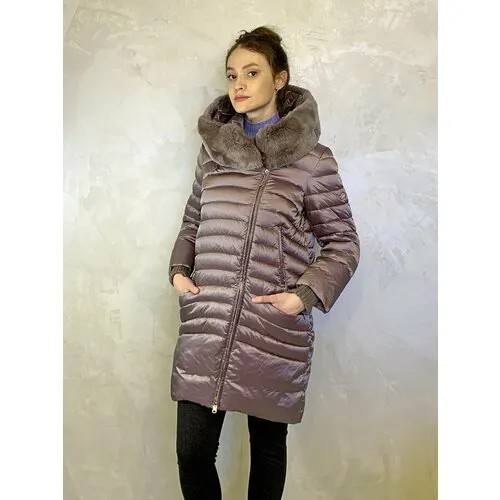 Парка Fashion Point, размер 44, фиолетовый