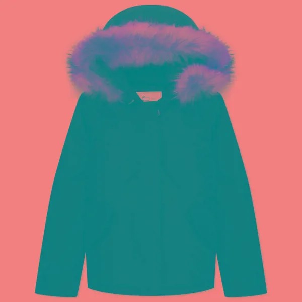 Женская куртка парка Woolrich Arctic Raccoon Short чёрный, Размер S