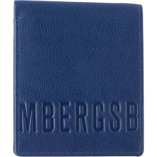 Бумажник BIKKEMBERGS, натуральная кожа, без застежки, отделение для карт, синий