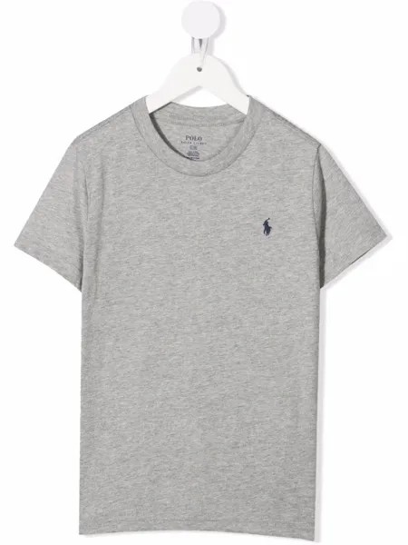 Ralph Lauren Kids футболка с вышитым логотипом