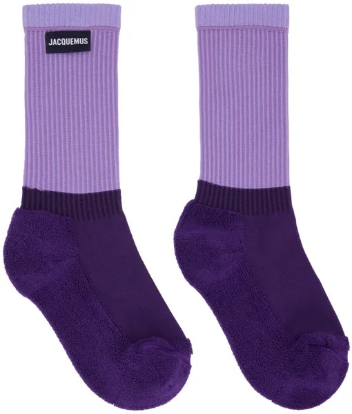 Фиолетовые носки Le Raphia 'Les Chaussettes À L'Envers' Jacquemus