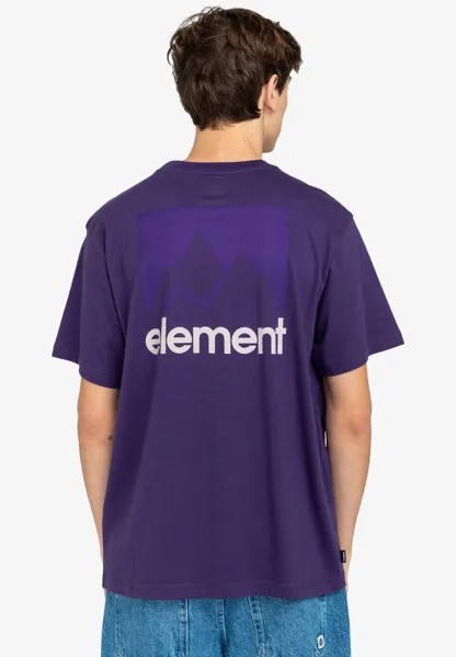 Футболка с принтом Element, фиолетовый