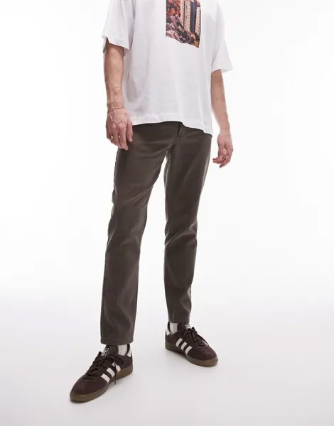 Topman – темно-оливковые зауженные джинсы