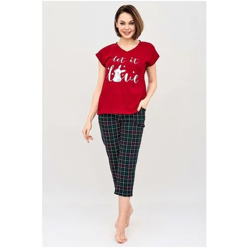 Пижама Lika Dress, размер 44, красный