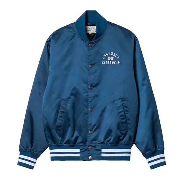 Куртка Class of 89 Bomber Jacket Carhartt Wip, цвет Dunkelblau/Weiss