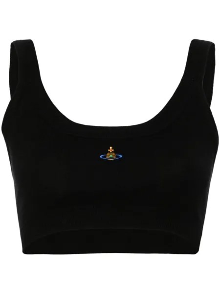 Vivienne Westwood бюстгальтер с вышивкой Orb, черный