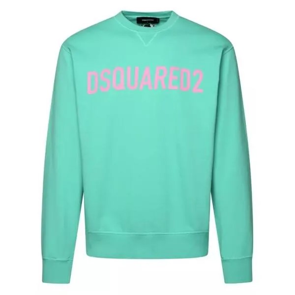 Футболка mint cotton sweatshirt Dsquared2, зеленый