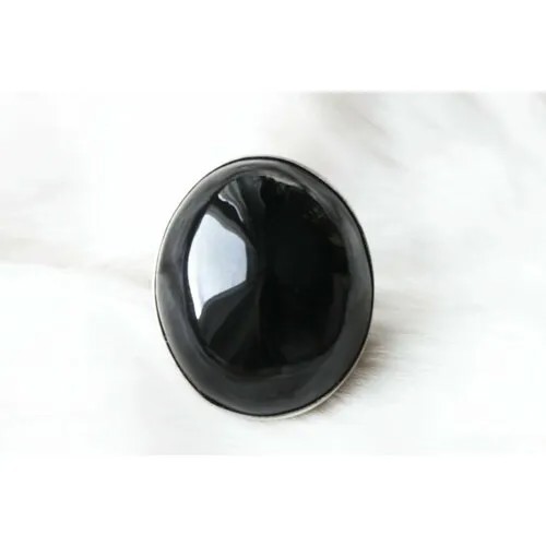 Кольцо с турмалином черным шерл 2307-20