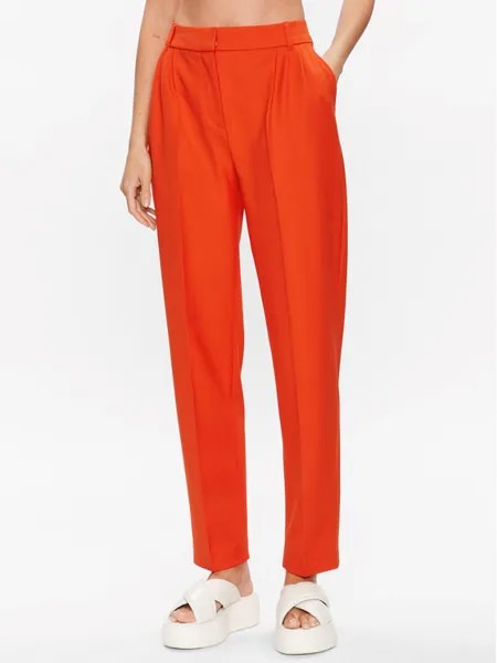 Тканевые брюки стандартного кроя Samsøe Samsøe, оранжевый