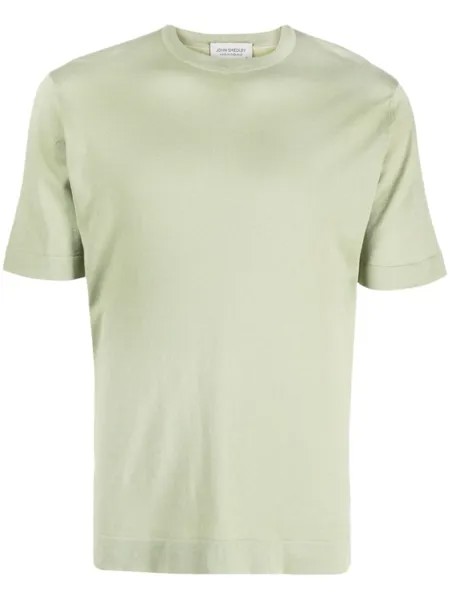 John Smedley футболка тонкой вязки, зеленый