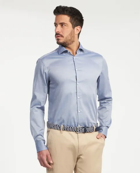 Rumford мужская рубашка из чистого хлопка RUMFORD, белый/синий
