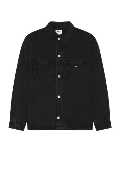 Куртка Obey Milton Shirt, цвет Faded Black