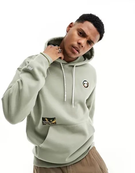 Зеленая худи с принтом Now Aape By A Bathing Ape