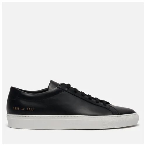 Мужские кеды Common Projects Achilles Low White Sole чёрный , Размер 41 EU