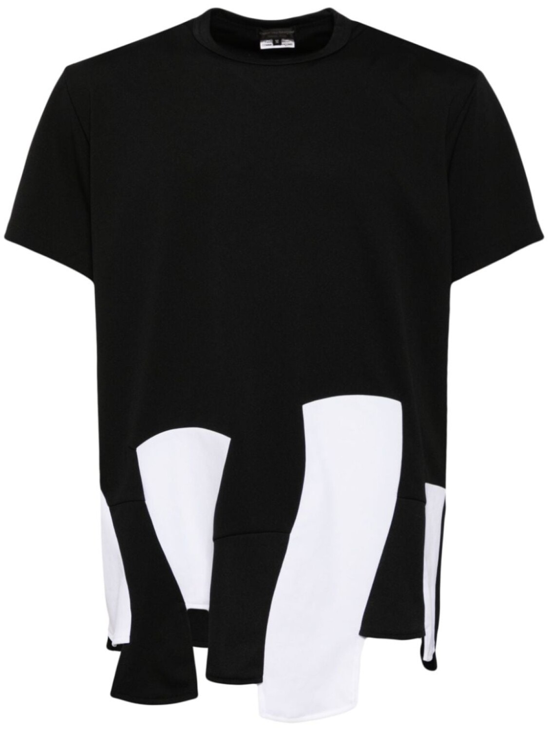 Comme des Garçons Homme Plus футболка со вставками, черный