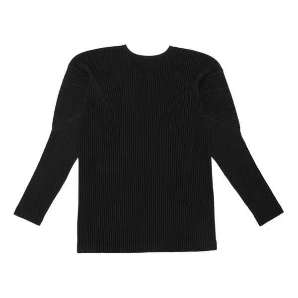 Топ Homme Plissé Issey Miyake Basics Long-Sleeve Top, черный