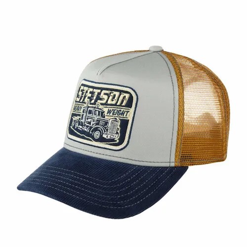 Бейсболка STETSON, размер OneSize, синий/серый