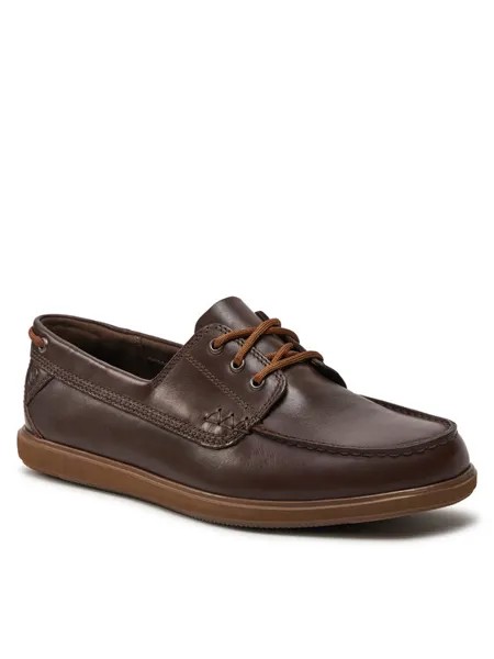 Полуботинки Clarks, коричневый