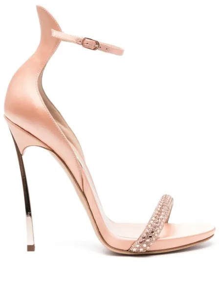 Casadei атласные босоножки Cappa Blade Stratosphere, розовый