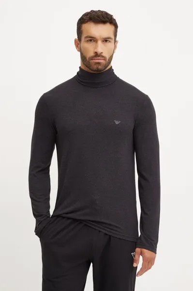 Лонгслив Emporio Armani Underwear, серый