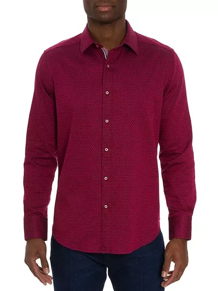 Рубашка Seven Hills на пуговицах спереди Robert Graham, цвет raspberry