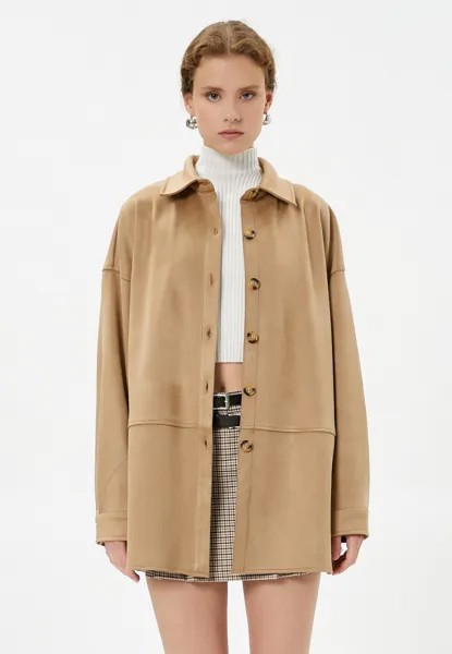 Полупальто Looking Shacket Koton, бежевый