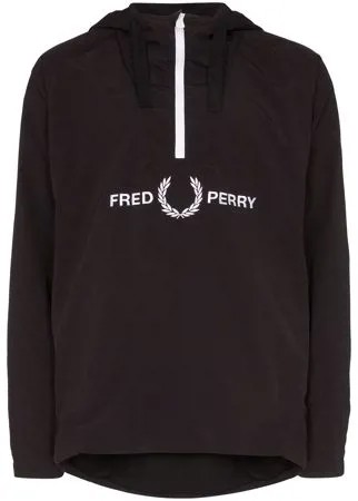 FRED PERRY куртка с капюшоном и вышитым логотипом