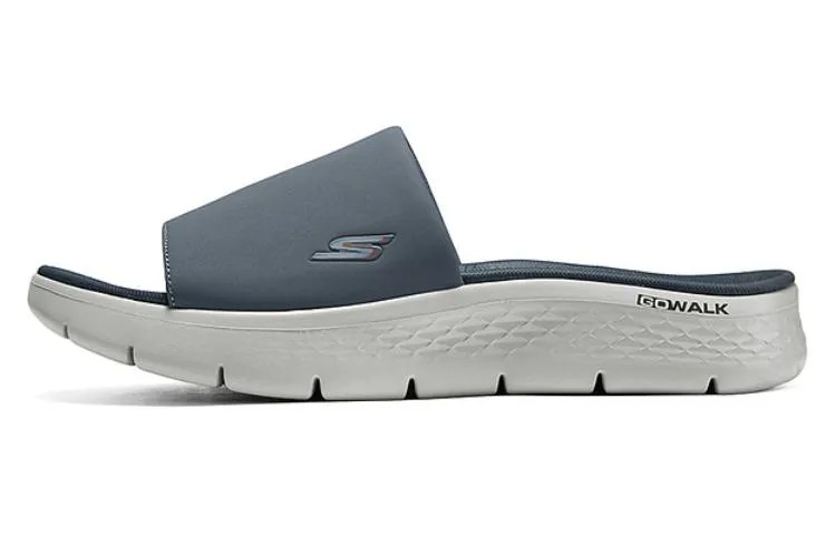 Шлепанцы мужские угольно-серые/оранжевые/CCOR Skechers