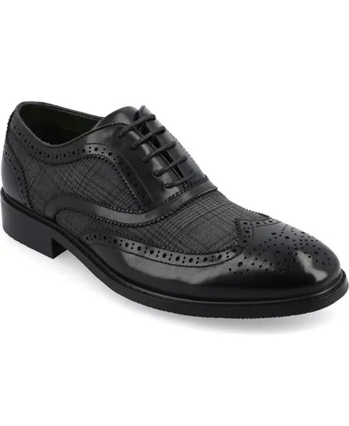Мужские оксфорды Jerome Tru Comfort из пенопласта со шнуровкой и шнуровкой Vance Co., черный