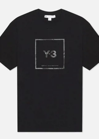 Мужская футболка Y-3 Square Label Graphic, цвет чёрный, размер XS