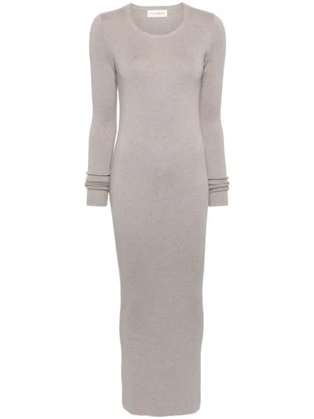 Extreme cashmere трикотажное платье, нейтральный цвет