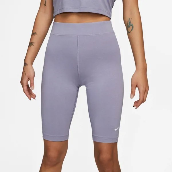 Женские байкерские шорты Nike Sportswear Essential с высокой талией до колена DV7909-519