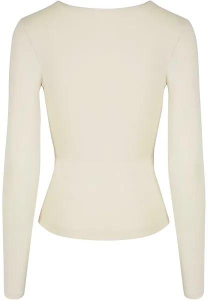 Топ с длинными рукавами Crossed Cut Out Longsleeve Urban Classics, бежевый