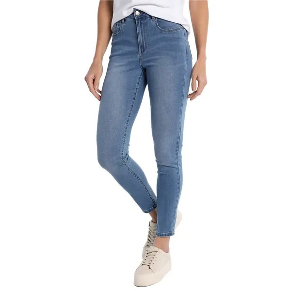 Джинсы Victorio & Lucchino Tousers Bleach Skinny High Waist, синий