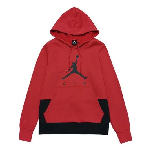 Толстовка Air Jordan Men's Fleece Pullover Hooded Sweater, красный