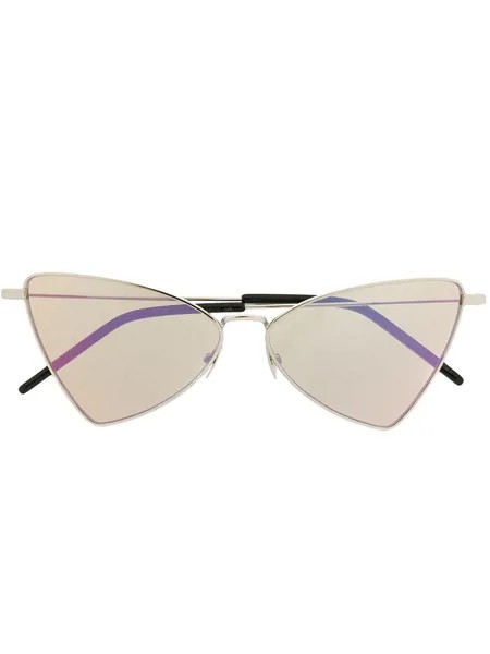 Saint Laurent Eyewear солнцезащитные очки в треугольной оправе